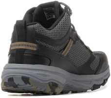 Lookbook Skechers Go Run Trail 舒適百搭 減震耐磨 低幫 跑步鞋 男款 黑灰色