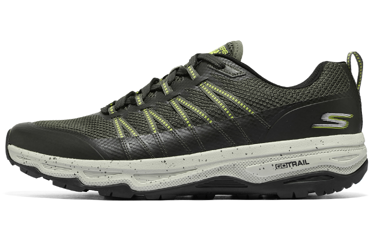 Skechers Go Run Trail Altitude 'Trendy Comfortable Non-Slip Wear-Resistant Breathable Low-Top Running Black Green' 220601C-OLV