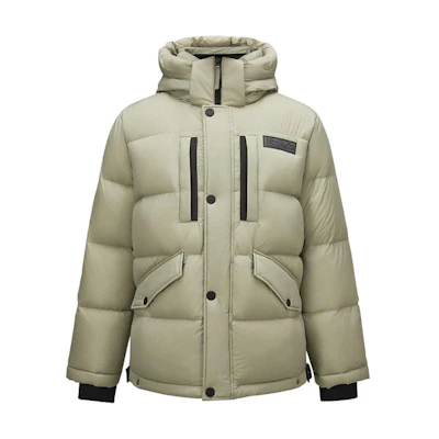 Skechers GO THERM360 ULTRAS Colorblock Hooded Down Jacket Gray. L424M032-04AU