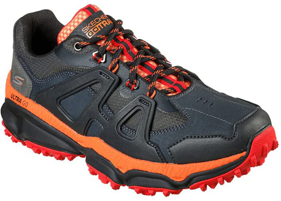 Skechers Go Trail Alpine 緩震戶外 低筒 跑步鞋 男款 黑橙 Lookbook Skechers Go Trail Alpine 緩震戶外 低筒 跑步鞋 男款 黑橙