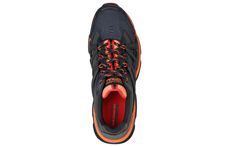 Shop Skechers Go Trail Alpine 緩震戶外 低筒 跑步鞋 男款 黑橙