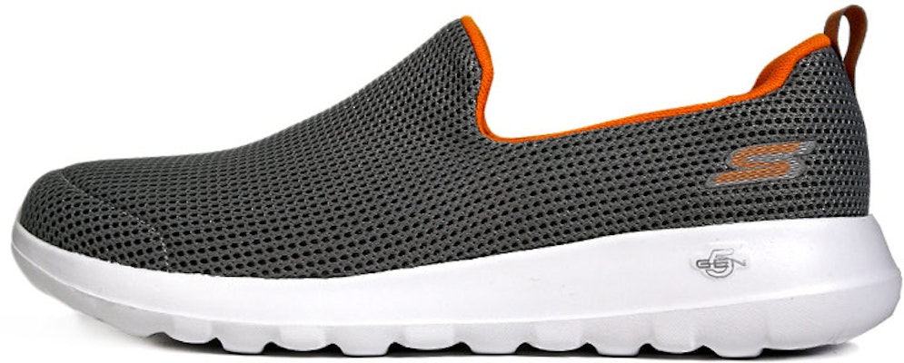 Skechers GO WALK 1 Breathable Durable Low Top Orange Grey 54638