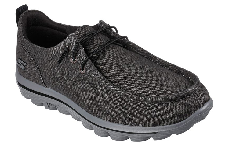 Lookbook 스케쳐스 고워크 2 프로비전 블랙/그레이 (Skechers Gowalk 2 Provisions 블랙/그레이) 216306-BKGY