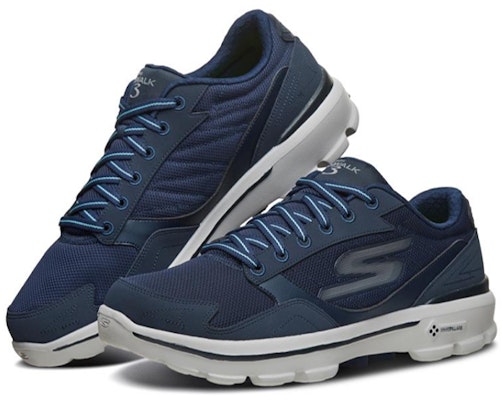 Skechers Go Walk 3 跑鞋 藍白灰 Lookbook Skechers Go Walk 3 跑鞋 藍白灰