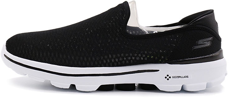 skechers-go-walk-3-trendy-versatile-knit-slip-on-black-white-54062-bkw
