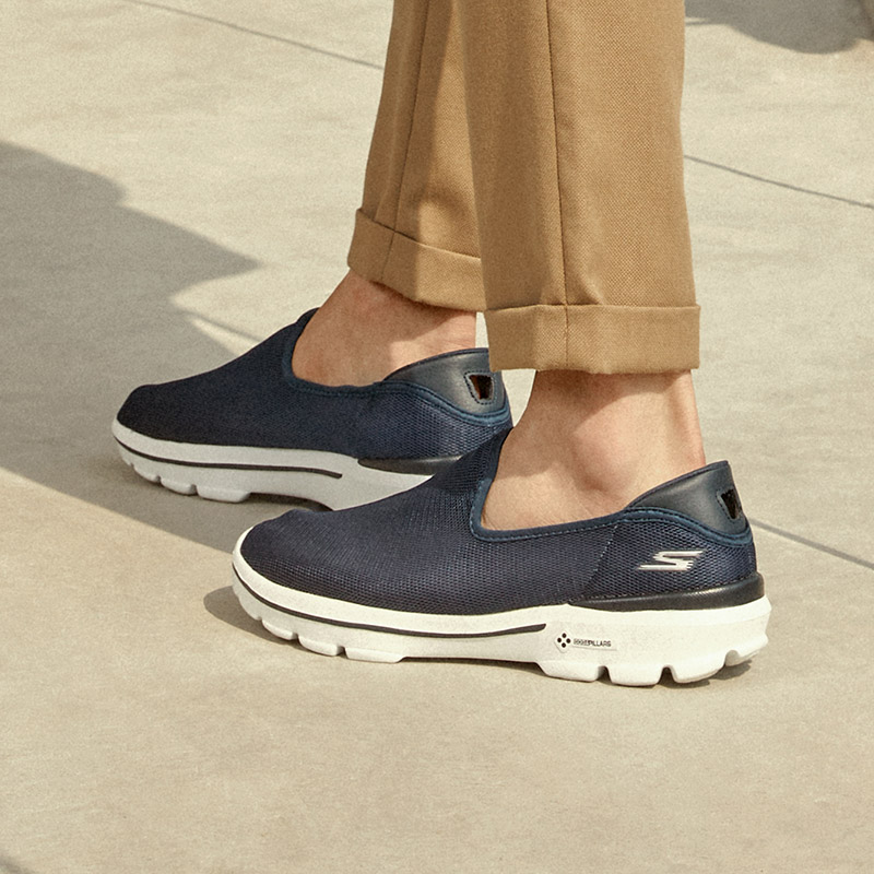 Details for Skechers Go Walk 3 Baskets Bleu 54062-NVW