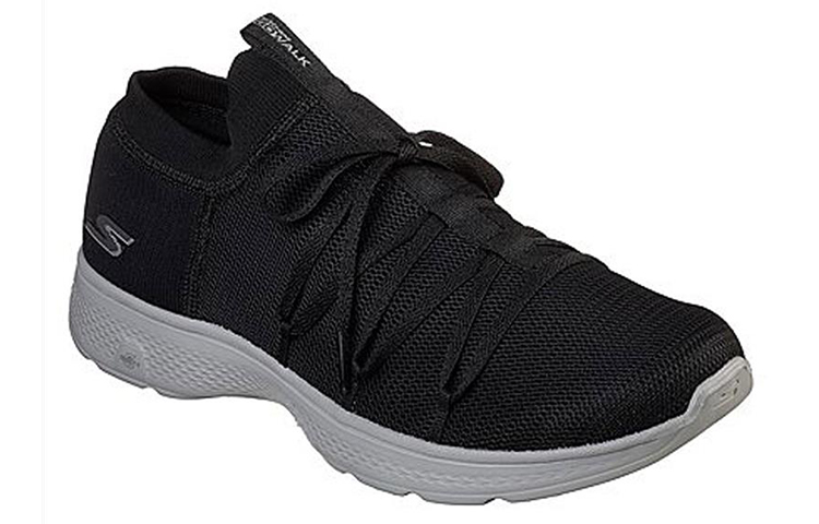 Lookbook Skechers Go Walk 4 'Black Grey' 54699-BKGY