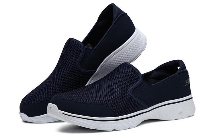 Lookbook Skechers Go Walk 4 'Biru Putih' 54682-NVW