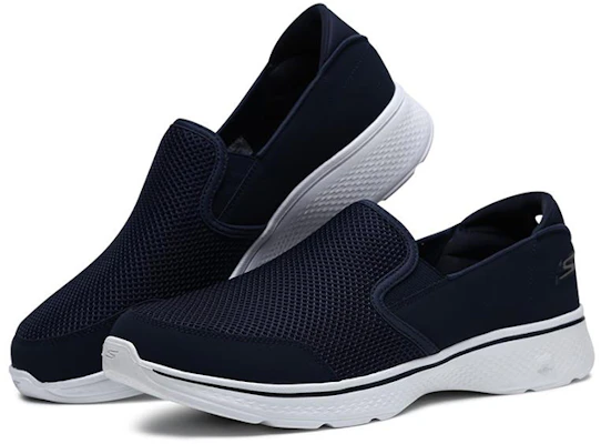 Skechers Go Walk 4 'Biru Putih' 54682-NVW Lookbook Skechers Go Walk 4 'Biru Putih' 54682-NVW