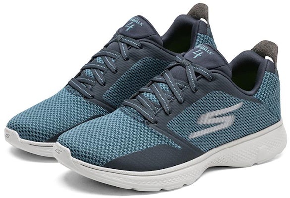 Skechers Go Walk 4 'Instinct Biru Abu' 54169-NVGY Lookbook Skechers Go Walk 4 'Instinct Biru Abu' 54169-NVGY