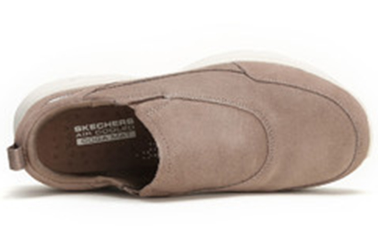 Shop Skechers 健走系列 4 運動休閒懶人鞋 卡其色