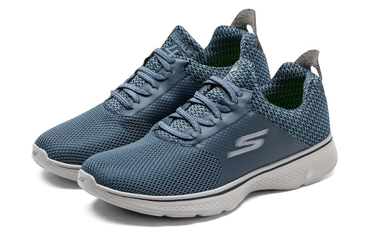 Lookbook Skechers Go Walk 4 Instinct "Bleu Marine" 54170-NVGY