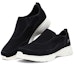 Shop Skechers Go Walk 4 Slip-On 'Hitam dan Putih' 54694-BLK