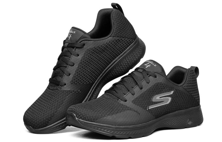 Lookbook Skechers Go Walk 4 Chaussures de Sport Noires 54697-BBK