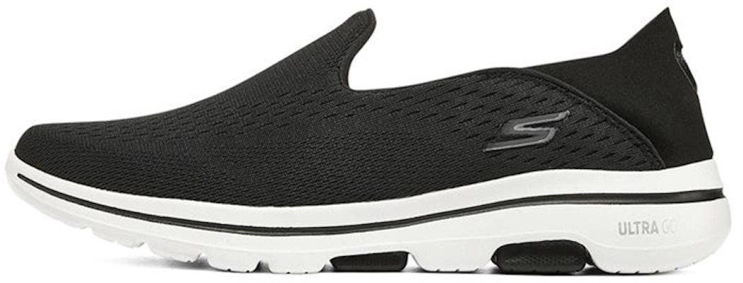 Skechers Go Walk 5 Black and White Colorblock 55523 BKW 55523