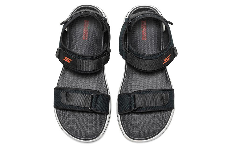 Shop Skechers Go Walk 5 'Black Orange' 229003-BKOR