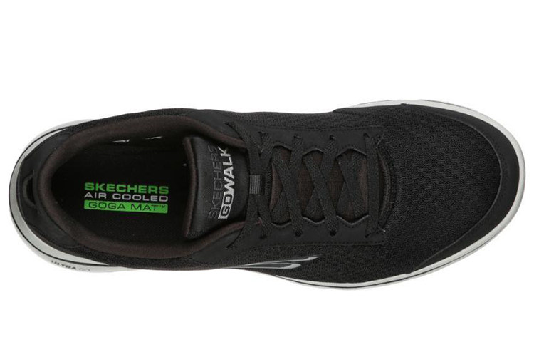 Lookbook Skechers Go Walk 5 'Negro Blanco' 55509-BKGY