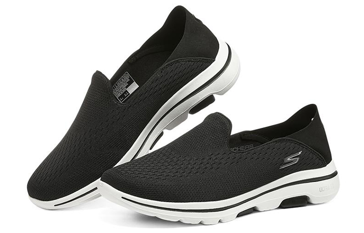 Lookbook Skechers Go Walk 5 ''Zwart Wit'' 55523-BKW