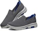 Lookbook Skechers Go Walk 5 Kasut Low-Top Loafers Kelabu 55500-CHAR