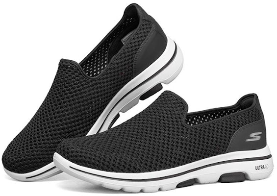 斯凯奇 Go Walk 5 黑白色一脚蹬鞋 661059-BLK Lookbook 斯凯奇 Go Walk 5 黑白色一脚蹬鞋 661059-BLK