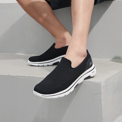 Skechers Go Walk 5 一腳蹬懶人鞋 黑白 Details for Skechers Go Walk 5 一腳蹬懶人鞋 黑白