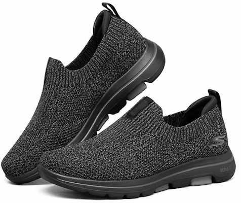 スケッチャーズ Go Walk 5 ブラックチャコール 216042-BKCC Lookbook スケッチャーズ Go Walk 5 ブラックチャコール 216042-BKCC
