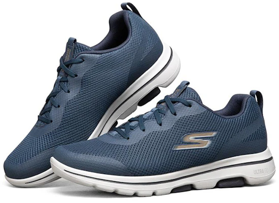Skechers Go Walk 5 Blau/Weiß Low Sneakers 216011-NVGD Lookbook Skechers Go Walk 5 Blau/Weiß Low Sneakers 216011-NVGD