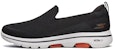 Skechers Go Walk 5 Loafers Kasut Bertapak Rendah Hitam/Putih 55500-BLK