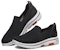 Skechers Go Walk 5 Loafers Kasut Bertapak Rendah Hitam/Putih 55500-BLK