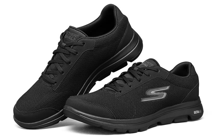 Lookbook Skechers Go Walk 5 Qualify ''Grigio Carbone Nero'' 55519-BBK