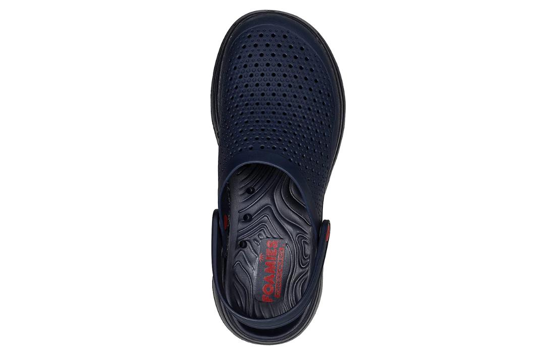 Lookbook 스케쳐스 고워크 5 샌들 '블루' (Skechers Gowalk 5 Sandal 'Blue') 243016-NVY