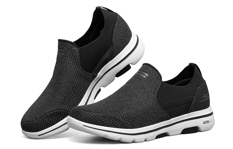 Lookbook Skechers Go Walk 5 Slip-On 'Black White' 216027-BKW