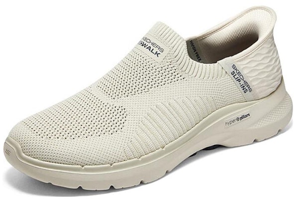 Skechers beige slip on deals