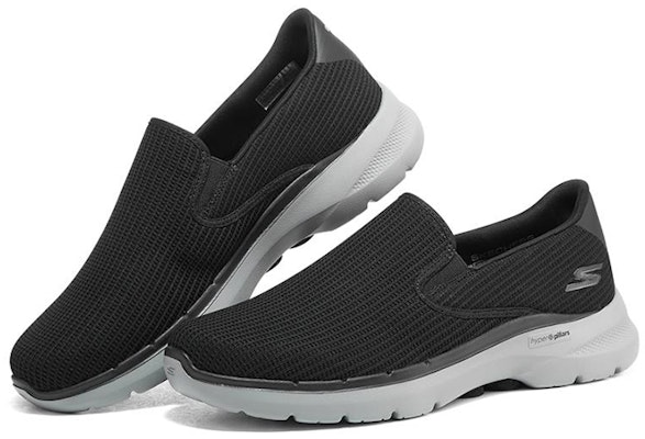 Skechers Go Walk 6 Anaglif 'Hitam Kelabu' 216201-BKGY Lookbook Skechers Go Walk 6 Anaglif 'Hitam Kelabu' 216201-BKGY