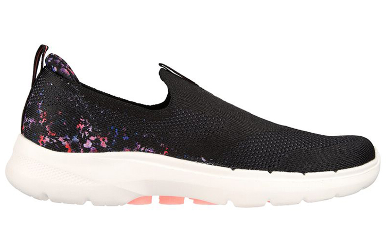 Order Skechers Go Walk 6 - Floral Sunrise 減震耐磨 懶人運動休閒鞋 黑