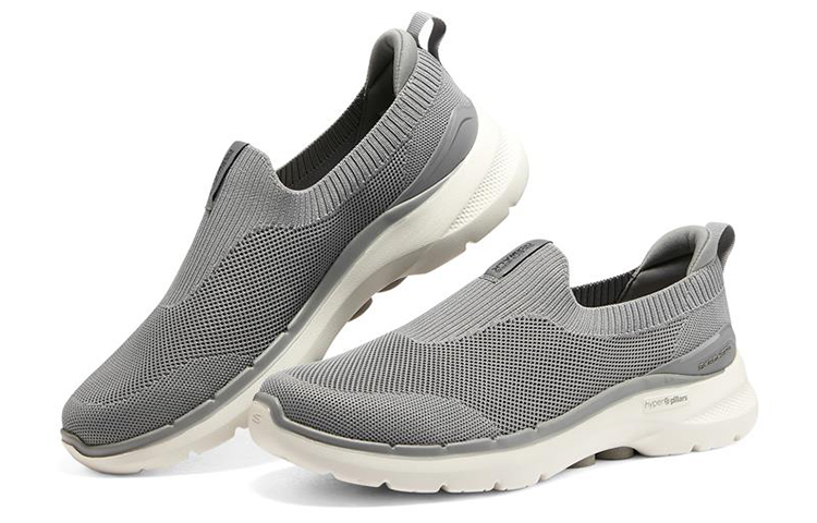 Skechers Go Walk 6 'Light Grey Slip-On' 圖 3