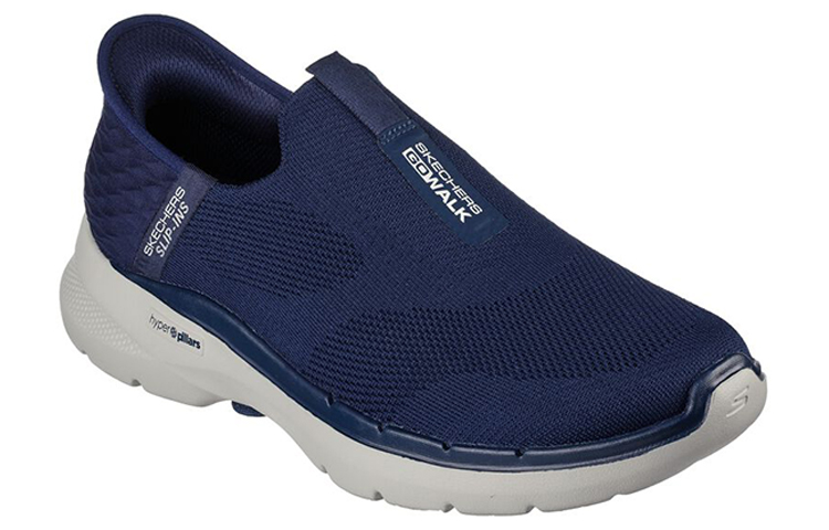 Lookbook スケッチャーズ GOwalk 6 ネイビー/ホワイト 216278-NVY