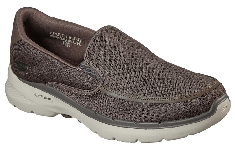 Lookbook Skechers Go Walk 6 'Orva Light Breathable Low-Top Casual Grey-Beige' 216200-TPE