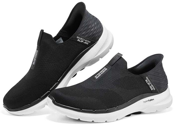 斯凯奇 Go Walk 6 黑白款 216278-BLK Lookbook 斯凯奇 Go Walk 6 黑白款 216278-BLK