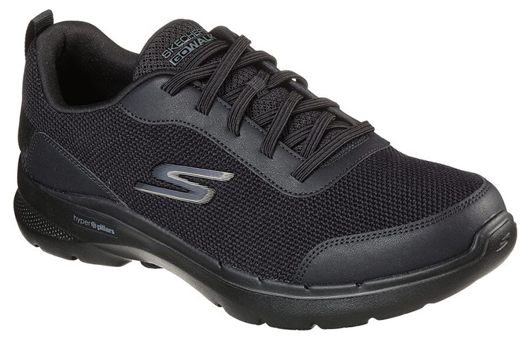 Lookbook Skechers GO Walk 6 Bold Knight ''Pure Zwart'' 216204-BBK