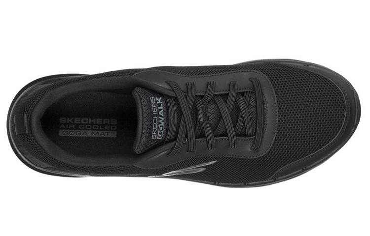Shop Skechers GO Walk 6 Bold Knight ''Pure Zwart'' 216204-BBK