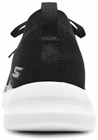 Shop Skechers Go Walk 6 Hyper Burst 發泡科技 低幫一腳蹬運動休閒鞋 黑白色