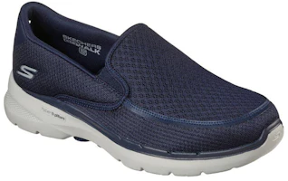 Lookbook Skechers Go Walk 6 Orva 輕便舒適 低筒運動休閒鞋 藍