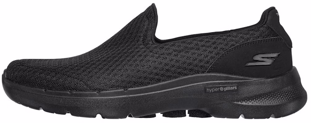 斯凯奇 Go Walk 6 一脚蹬 运动休闲鞋 黑色 Buy 斯凯奇 Go Walk 6 一脚蹬 运动休闲鞋 黑色