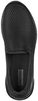 斯凯奇 Go Walk 6 一脚蹬 运动休闲鞋 黑色 Shop 斯凯奇 Go Walk 6 一脚蹬 运动休闲鞋 黑色