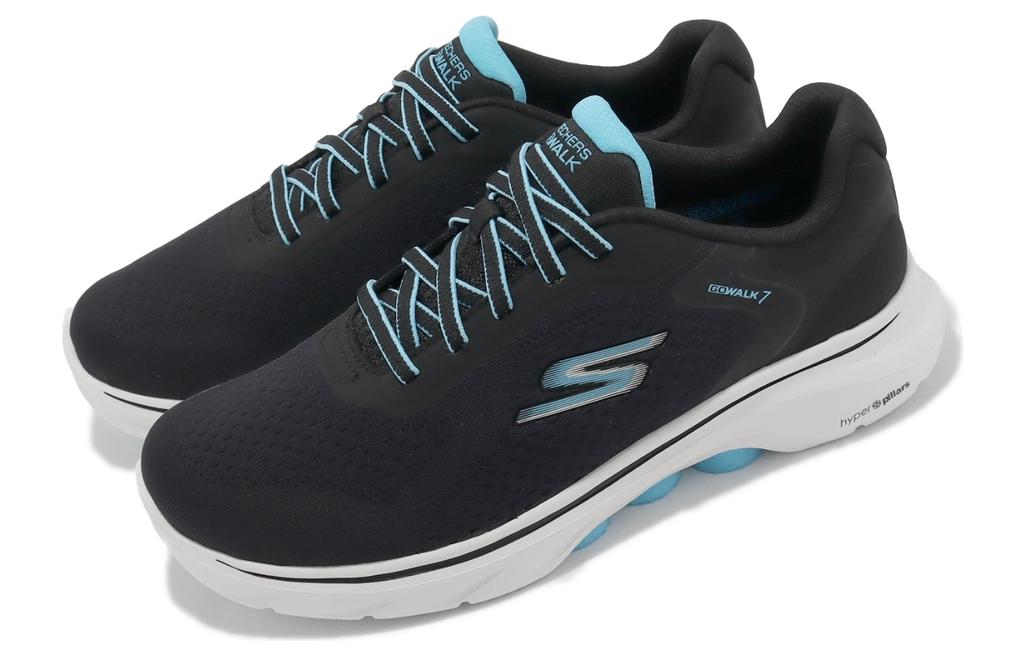 Lookbook Skechers Go Walk 7 'White Black' 125215-WBKTQ