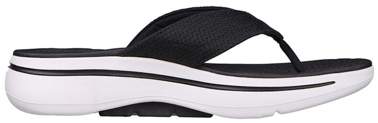Skechers Go Walk 'Comfort Flip-Flop Black White' 229057-BKW Order Skechers Go Walk 'Comfort Flip-Flop Black White' 229057-BKW