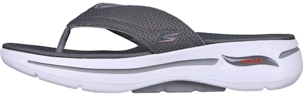 Skechers Go Walk 'Comfy Grey Thong Sport Slides' 229057-GRY Skechers Go Walk 'Comfy Grey Thong Sport Slides' 229057-GRY