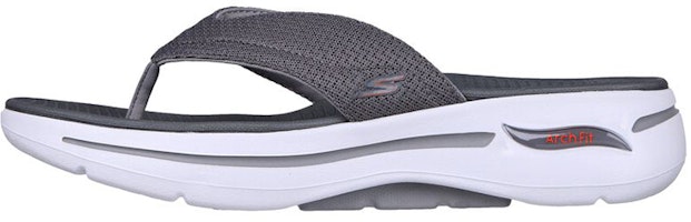 Skechers Go Walk 'Comfy Grey Thong Sport Slides' 229057-GRY Skechers Go Walk 'Comfy Grey Thong Sport Slides' 229057-GRY