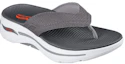 Lookbook Skechers Go Walk 'Comfy Grey Thong Sport Slides' 229057-GRY